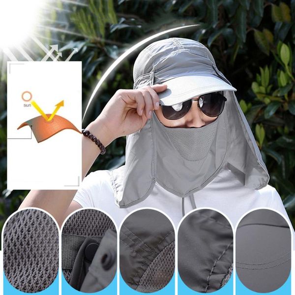 men hiking caps full face cover folding sun hat uv protection adjust cap outdoor yard garden working hat, Black;white
men hiking caps full face cover folding sun hat uv protection adjust cap outdoor yard garden working hat, Black;white