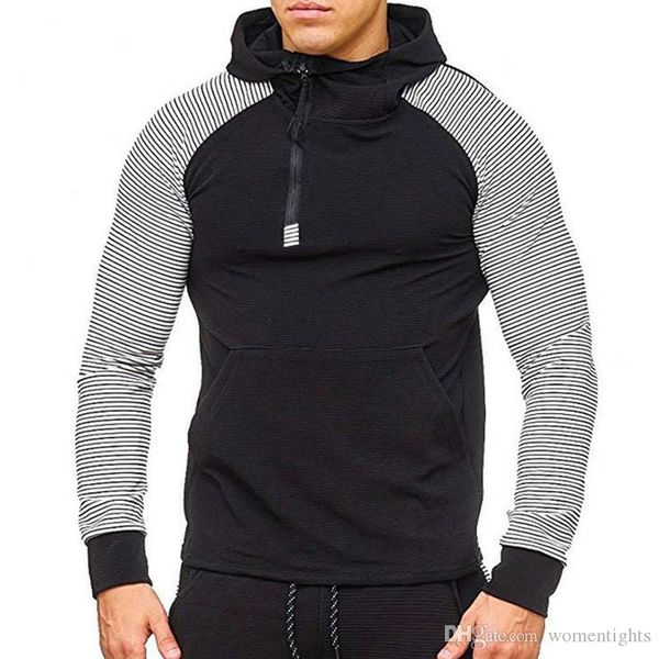stripe щитовые mens конструктора толстовки fashhion тонкий большой карманный мужские толстовки с длинным рукавом повседневная одежда мужчины, Black
stripe щитовые mens конструктора толстовки fashhion тонкий большой карманный мужские толстовки с длинным рукавом повседневная одежда мужчины, Black