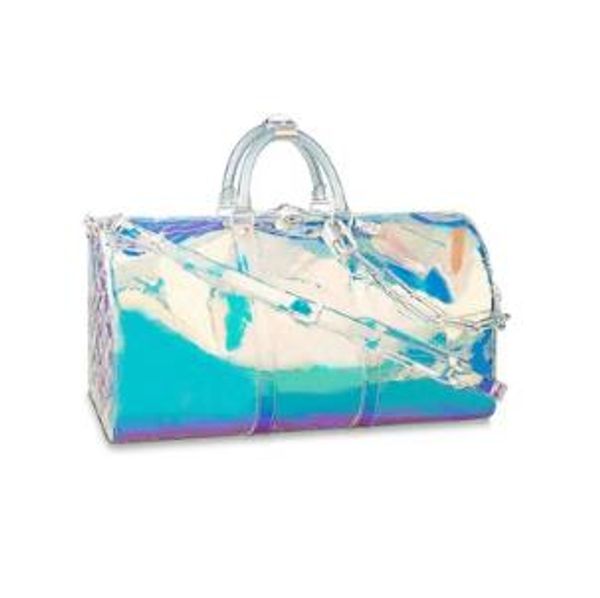new arrive brand fashion luxury designer bag pvc laser colorful prism keepall 50 luggage mens womens designer handbags purses duffle bag
new arrive brand fashion luxury designer bag pvc laser colorful prism keepall 50 luggage mens womens designer handbags purses duffle bag