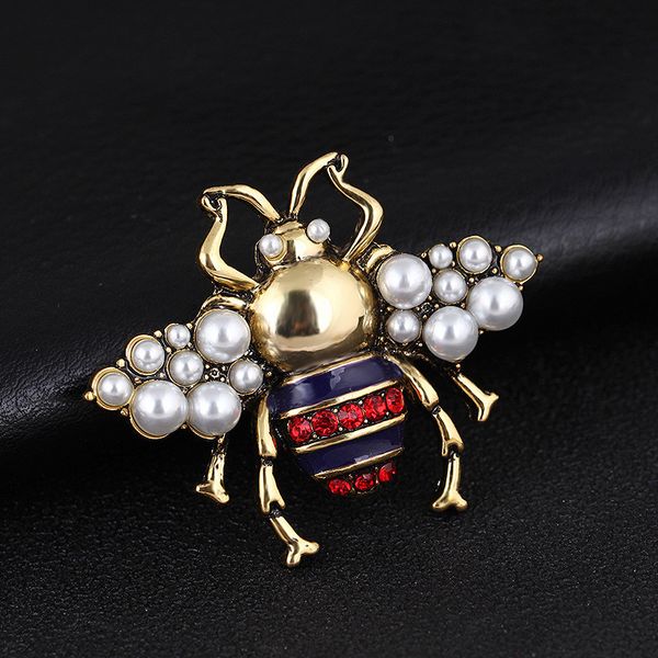 rhinestone simulated pearl enamel bee insect brooch pin personalized alloy vintage brooches for women, Gray
rhinestone simulated pearl enamel bee insect brooch pin personalized alloy vintage brooches for women, Gray