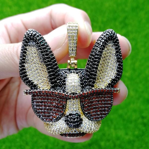 brass cz large witty dog with glasses pendants iced out hip hop necklace for men and women party jewelry gift cn137
brass cz large witty dog with glasses pendants iced out hip hop necklace for men and women party jewelry gift cn137