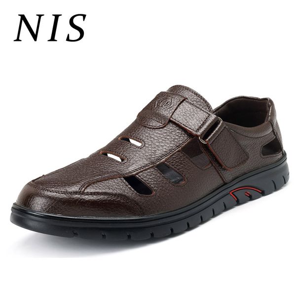 nis breathable cow split leather flat sandals hook&loop soft fishermen sandals men shoes summer casual men beach shoes sandalias, Black
nis breathable cow split leather flat sandals hook&loop soft fishermen sandals men shoes summer casual men beach shoes sandalias, Black