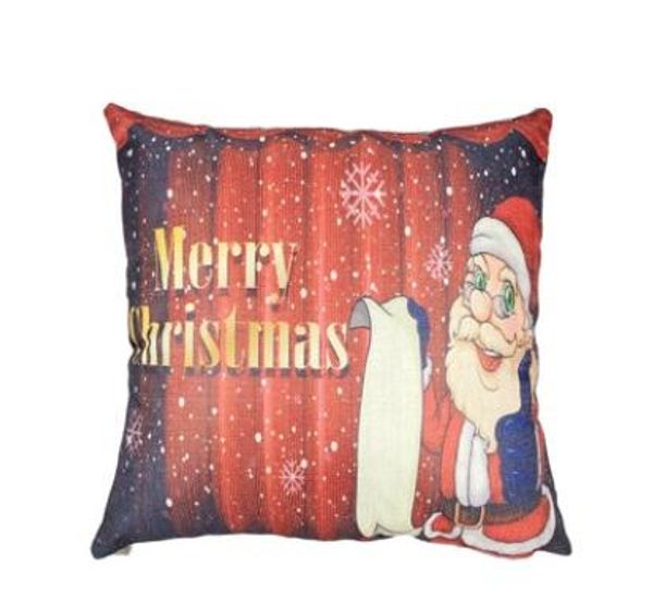 Christmas Styles Cotton Flax Pillow Case Cover Car Sofa Pillow Sham Armchair For Living / Study / Dining Room Bedroom L Sdp 036