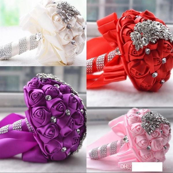crystal brooch wedding bouquet wedding accessories bridesmaid artifical satin flowers wedding flowers bridal bouquets, Gray
crystal brooch wedding bouquet wedding accessories bridesmaid artifical satin flowers wedding flowers bridal bouquets, Gray