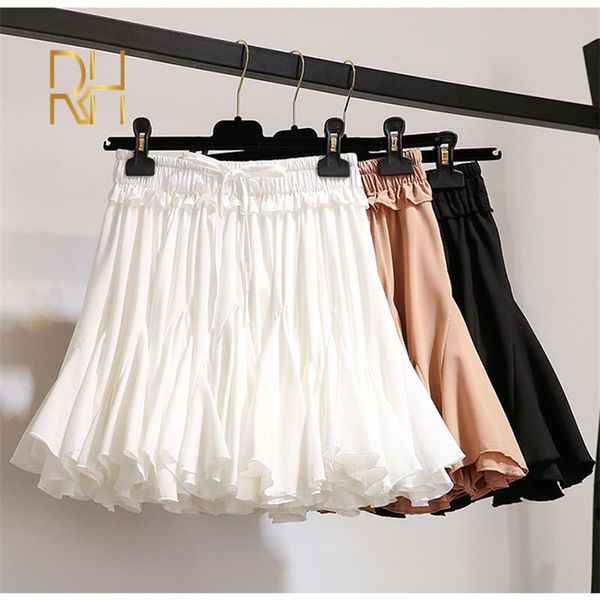 high waist pleated tutu skirts women fashion 2020 summer korean short chiffon skirt white sun school skirt for girls rh, Black
high waist pleated tutu skirts women fashion 2020 summer korean short chiffon skirt white sun school skirt for girls rh, Black