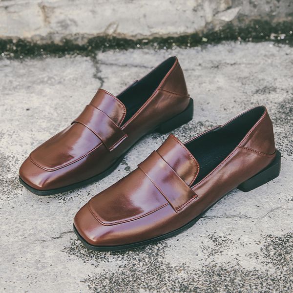 women shoes autumn female footwear oxfords women's casual sneaker square toe british style fall dress retro winter leather new, Black
women shoes autumn female footwear oxfords women's casual sneaker square toe british style fall dress retro winter leather new, Black