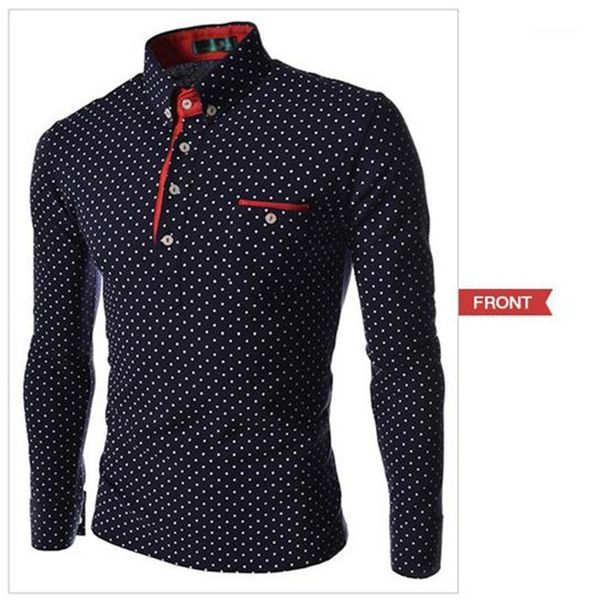 polos fashion slim lapel neck mens polos casual pullover pocket males clothing dot print mens, White;black
polos fashion slim lapel neck mens polos casual pullover pocket males clothing dot print mens, White;black