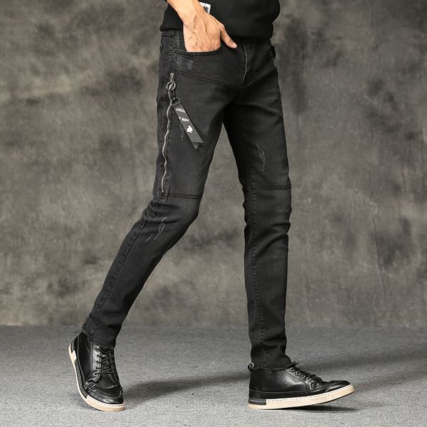 high street style skinny jeans men black slim denim long jeans new male solid pencil pants cowboy trousers skinny je, Blue
high street style skinny jeans men black slim denim long jeans new male solid pencil pants cowboy trousers skinny je, Blue
