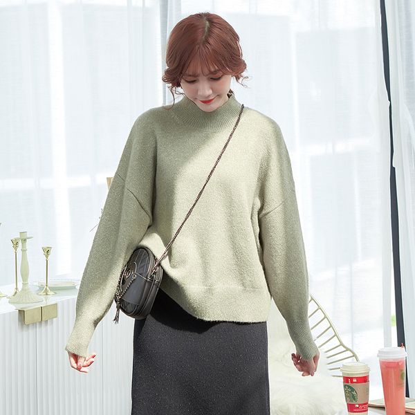 dmlfzmy 2020 new fashion autumn mink velvet solid sweaters women casual winter warm soft pullovers female jersey de moda, White;black
dmlfzmy 2020 new fashion autumn mink velvet solid sweaters women casual winter warm soft pullovers female jersey de moda, White;black