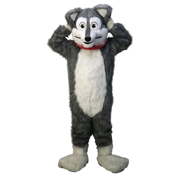 long gray husky wolf mascot costume cartoon character size longteng (tm) 0324, Red;yellow
long gray husky wolf mascot costume cartoon character size longteng (tm) 0324, Red;yellow