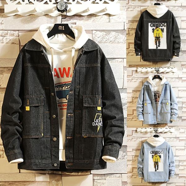 streetwear jacket men autumn new fashion casual outwear trend pure color denim coat jaqueta masculino chaqueta hombre, Black;brown
streetwear jacket men autumn new fashion casual outwear trend pure color denim coat jaqueta masculino chaqueta hombre, Black;brown