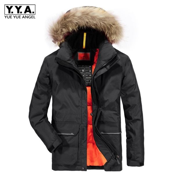 men winter padded parka men warm coat detachable raccoon fur mens parkas thick jackets plus size hoody outwear casual warm coats, Black
men winter padded parka men warm coat detachable raccoon fur mens parkas thick jackets plus size hoody outwear casual warm coats, Black
