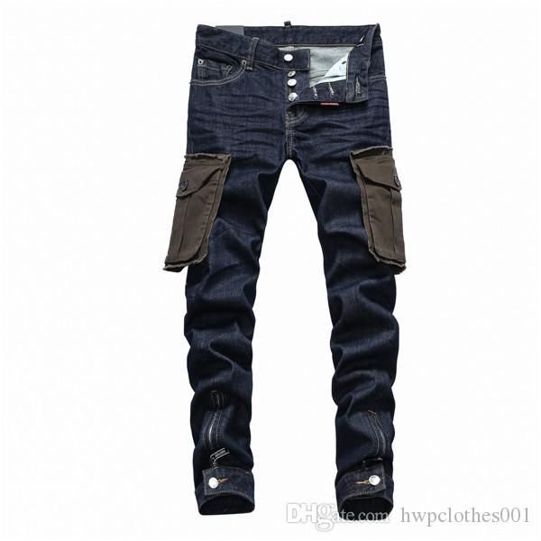 2020 new fashion designer skinny jeans mens jeans slim motorcycle mens denim pants hip hop ripped mens joggers jeans, Blue
2020 new fashion designer skinny jeans mens jeans slim motorcycle mens denim pants hip hop ripped mens joggers jeans, Blue
