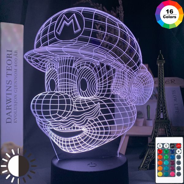 game super mario head hologram led 3d night lamp for kids bedroom decoration nightlight mario led night light christmas gift
game super mario head hologram led 3d night lamp for kids bedroom decoration nightlight mario led night light christmas gift