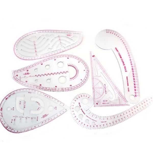 4/6pcs set diy sewing accessories sewing tools set curve metric shaped ruler kit dressmaking pattern design measure tool, Black
4/6pcs set diy sewing accessories sewing tools set curve metric shaped ruler kit dressmaking pattern design measure tool, Black