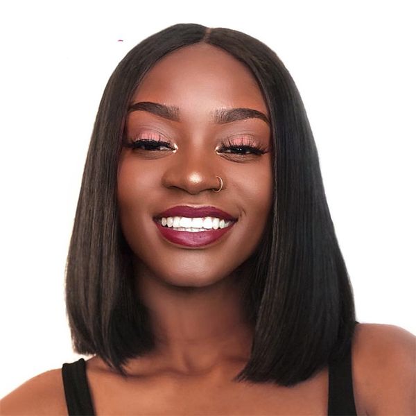 bob human hair wig natural color cambodian straight lace front wig full end middle part short lace wig, Black;brown
bob human hair wig natural color cambodian straight lace front wig full end middle part short lace wig, Black;brown