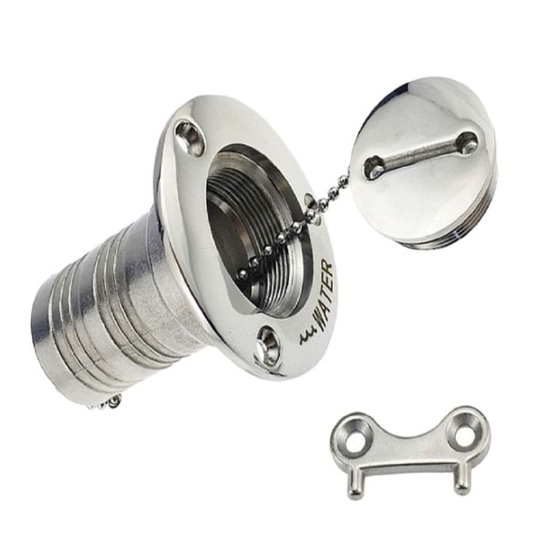 ø 38 mm deck filler water filler neck with tank cap and o-ring, 316 stainless steel, corrosion protection, oxidation protection
ø 38 mm deck filler water filler neck with tank cap and o-ring, 316 stainless steel, corrosion protection, oxidation protection