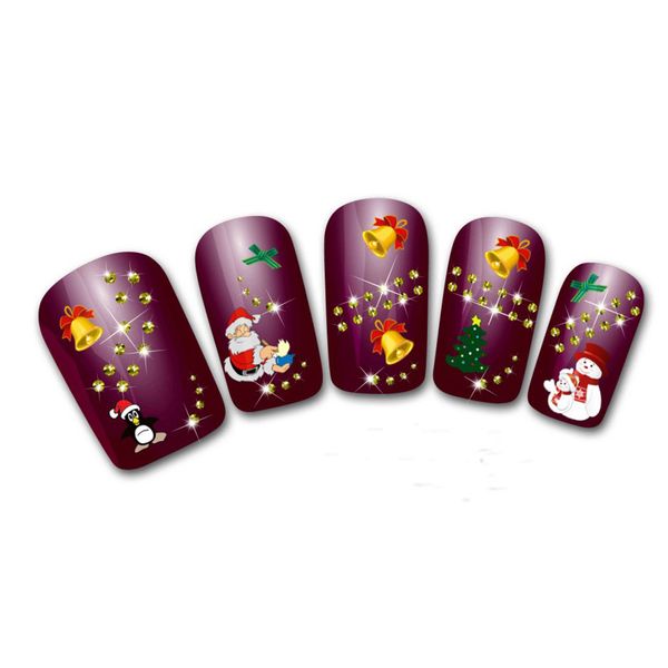 nail decals women's christmas 3d nails water transfer stickers finger stickers for nails for girls adesivi unghie natale 0109, Black
nail decals women's christmas 3d nails water transfer stickers finger stickers for nails for girls adesivi unghie natale 0109, Black