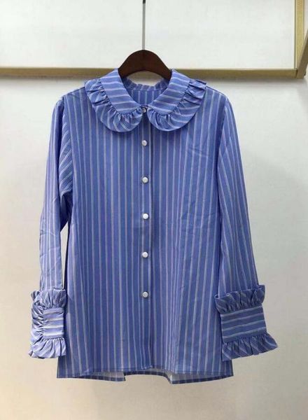 women's blouses & shirts shirt women 2021 spring /summer simple leaf striped cuff long sleeve, White
women's blouses & shirts shirt women 2021 spring /summer simple leaf striped cuff long sleeve, White
