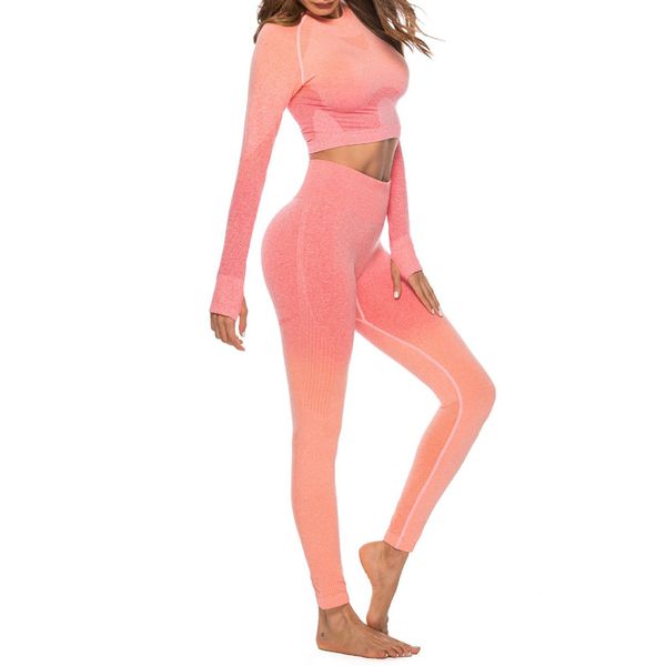 women long sleeve fitness workout set solidt-shirt athletic exercise clothing gym sport suit crop leggings ad, White
women long sleeve fitness workout set solidt-shirt athletic exercise clothing gym sport suit crop leggings ad, White
