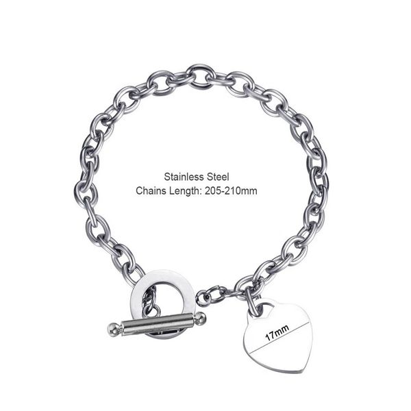 classic women's hand chain 316l stainless steel chain heart shape charm bracelet women's rose gold color bracelet gift, Golden;silver
classic women's hand chain 316l stainless steel chain heart shape charm bracelet women's rose gold color bracelet gift, Golden;silver