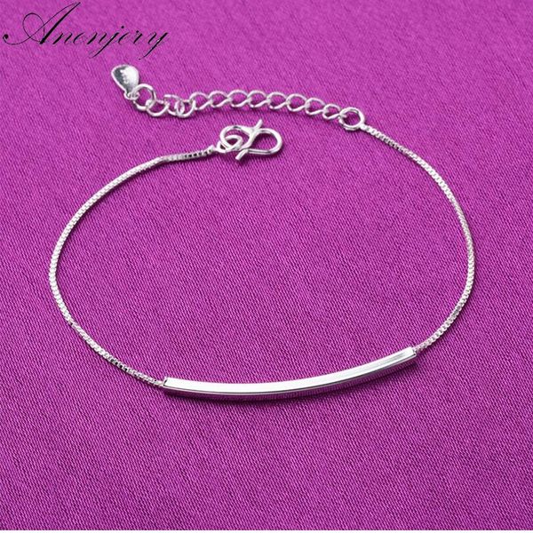 anenjery fashion 925 sterling silver anklet bracelet for women bend tube box chian ankle bracelet jewelry s-b132, Black
anenjery fashion 925 sterling silver anklet bracelet for women bend tube box chian ankle bracelet jewelry s-b132, Black