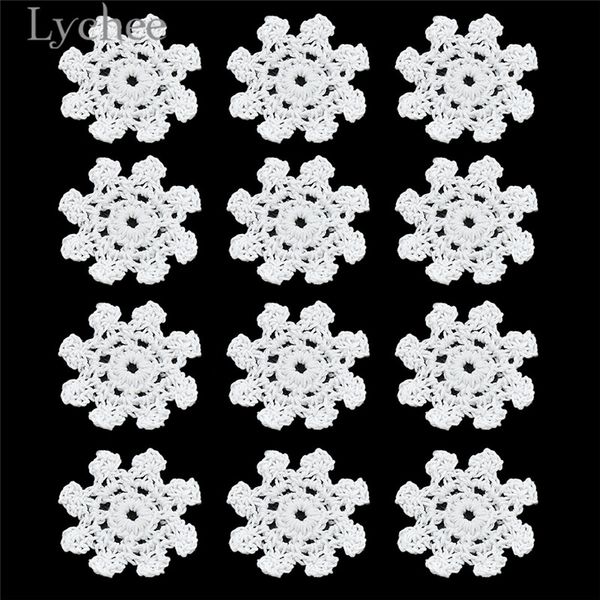 lychee 12 pc handmade crochet snowflakes cotton snowflakes decoration diy christmas ornaments festival decors
lychee 12 pc handmade crochet snowflakes cotton snowflakes decoration diy christmas ornaments festival decors