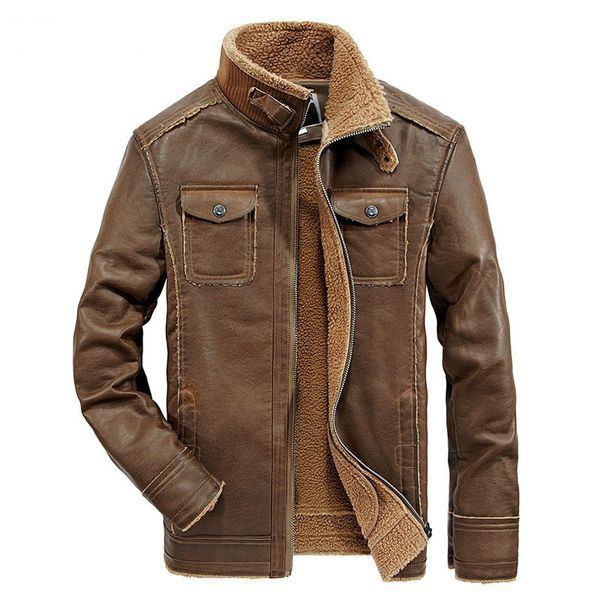 men's fur & faux pu leather jacket men winter wool warm coat tactical motorcycle windbreaker mens jackets and coats, Black
men's fur & faux pu leather jacket men winter wool warm coat tactical motorcycle windbreaker mens jackets and coats, Black