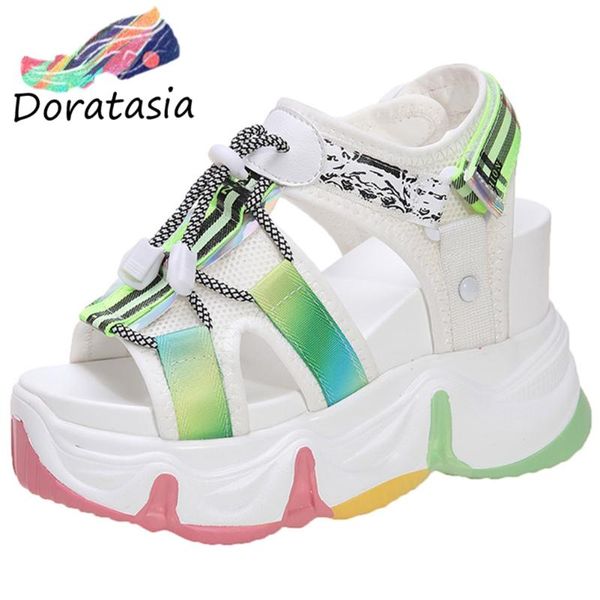 doratasia женщины open toe узелок платформы обувь 2020 панк сандалии женщин смешанные цвета радуги сандалии, Black
doratasia женщины open toe узелок платформы обувь 2020 панк сандалии женщин смешанные цвета радуги сандалии, Black