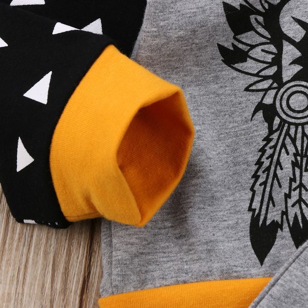 lion kids baby boys girl patchwork hooded outfit clothes t-shirt + long pants 2pcs set, White
lion kids baby boys girl patchwork hooded outfit clothes t-shirt + long pants 2pcs set, White