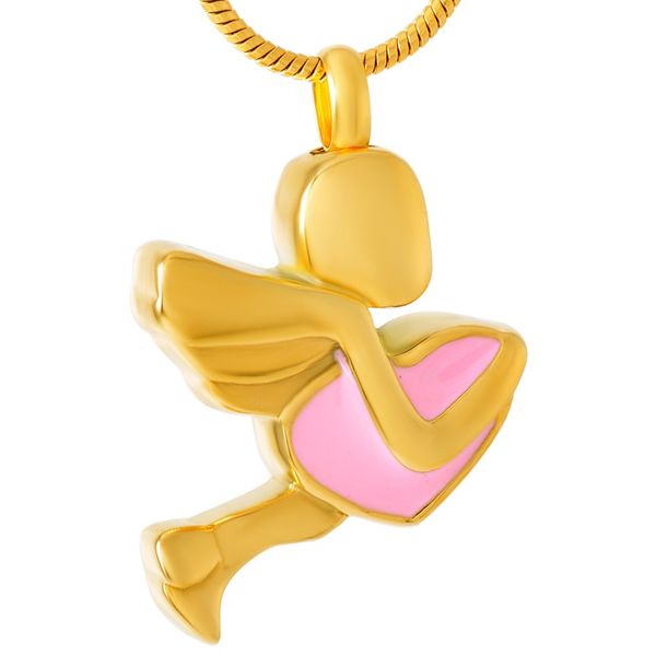ijd9461 gold flying angel send you pink heart urn pendant cremation for ashes valentine's day stainless steel keepsake gifts jewelry, Silver
ijd9461 gold flying angel send you pink heart urn pendant cremation for ashes valentine's day stainless steel keepsake gifts jewelry, Silver
