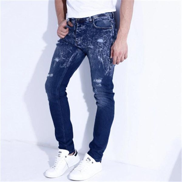 slim hole mens jeans fashion new blue casual zipper snowflake elastic pants folds light wash frayed male clothing
slim hole mens jeans fashion new blue casual zipper snowflake elastic pants folds light wash frayed male clothing