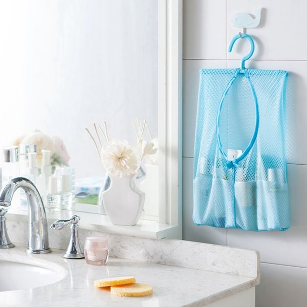 creative multi purpose storage mesh bag hangable bathroom compartmental clothesline clip net pocket
creative multi purpose storage mesh bag hangable bathroom compartmental clothesline clip net pocket