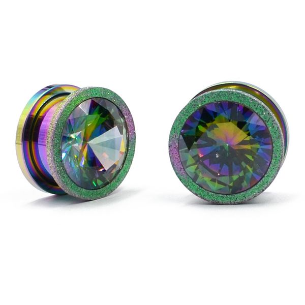 dreamlee ear plugs tunnels gauges stainless steel screw fit zircon crystal grind arenaceous piercing expander strecther earring, Slivery;golden
dreamlee ear plugs tunnels gauges stainless steel screw fit zircon crystal grind arenaceous piercing expander strecther earring, Slivery;golden