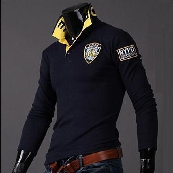 polo shirt men's long sleeve polos men's solid letter 3d embroidery polo shirt autumn casual slim lapel, White;black
polo shirt men's long sleeve polos men's solid letter 3d embroidery polo shirt autumn casual slim lapel, White;black