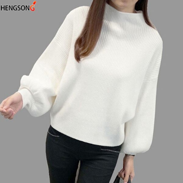 2018 women sweater clothes new fashion korean autumn lantern sleeve half turtleneck lady female new, White;black
2018 women sweater clothes new fashion korean autumn lantern sleeve half turtleneck lady female new, White;black