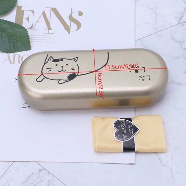 new arrival glasses box metal hard case protective sunglasses goggles spectacles with wipe cloth cleaning eyewear supplies, Silver
new arrival glasses box metal hard case protective sunglasses goggles spectacles with wipe cloth cleaning eyewear supplies, Silver