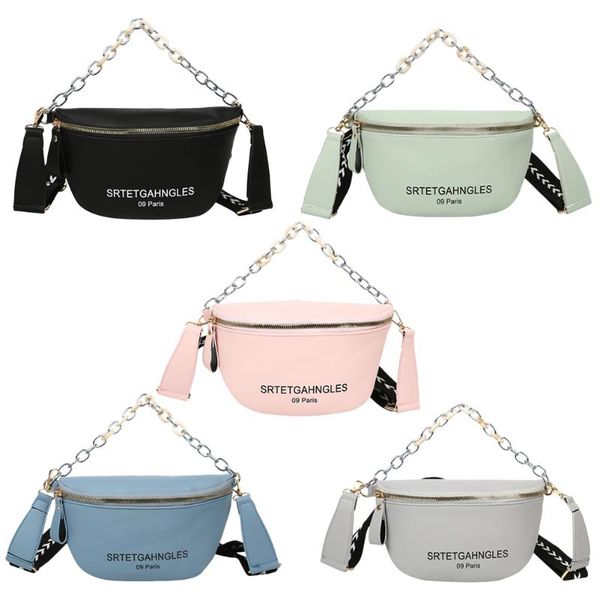 new casual letters fanny pack for women chain chest bag pu leather belt bag women waist pack bumbag 2020
new casual letters fanny pack for women chain chest bag pu leather belt bag women waist pack bumbag 2020