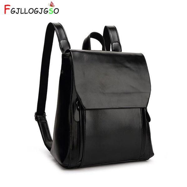 fgjllogjgso brand 2019 new women pu leather school bags for teenage girls casual backpack wax oil skin lady travel shoulder bag
fgjllogjgso brand 2019 new women pu leather school bags for teenage girls casual backpack wax oil skin lady travel shoulder bag