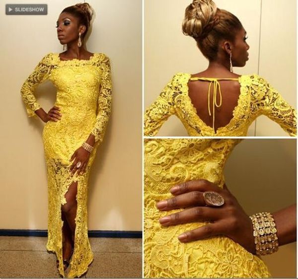amazing yellow african long 2022 prom homecoming dresses square neck long illusion sleeve lace full bodice side split evening dress, Black
amazing yellow african long 2022 prom homecoming dresses square neck long illusion sleeve lace full bodice side split evening dress, Black