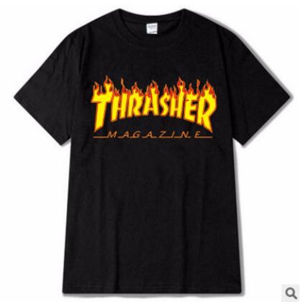 Mens Brand Fashion Футболка Дизайнер Футболка Flames Печатные Письма Thra Хип-Хоп Топы Скейтбо
Mens Brand Fashion Футболка Дизайнер Футболка Flames Печатные Письма Thra Хип-Хоп Топы Скейтбо