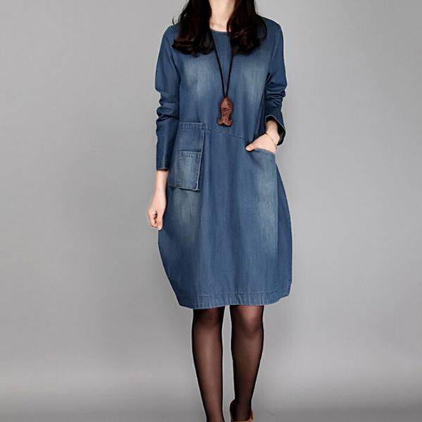 2019 new spring autumn dresses women long sleeves casual loose a-line dresses plus size o neck solid midi pocket vestido, Black;gray
2019 new spring autumn dresses women long sleeves casual loose a-line dresses plus size o neck solid midi pocket vestido, Black;gray