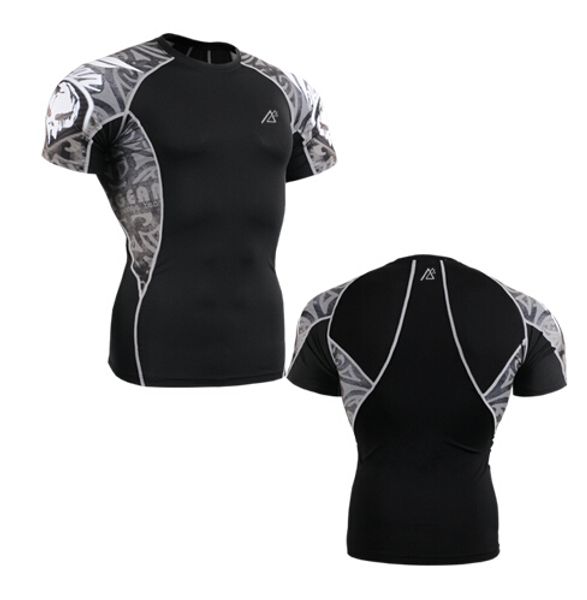 men's skins compression shirts sports jersey tight-fitting fitness clothing for outdoor running short tights t-shirt, Black
men's skins compression shirts sports jersey tight-fitting fitness clothing for outdoor running short tights t-shirt, Black