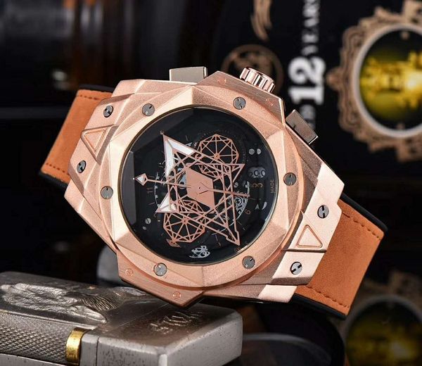 2020 new luxury mens watches quartz watch casual business male clock montre homme relógio hublo designer watches hb brand watches, Slivery;brown
2020 new luxury mens watches quartz watch casual business male clock montre homme relógio hublo designer watches hb brand watches, Slivery;brown