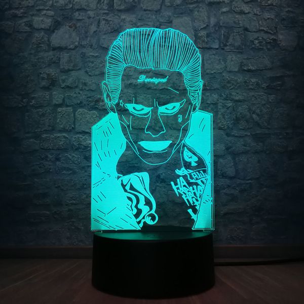 novelty suicide squad joker 3d led lamp 7 color change sleep night light atmosphere children toys holiday gift baby room decor
novelty suicide squad joker 3d led lamp 7 color change sleep night light atmosphere children toys holiday gift baby room decor