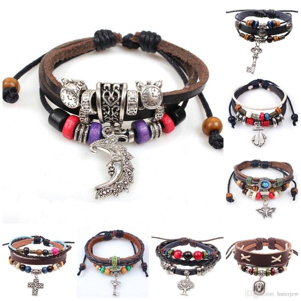 leather bracelet for women mens charms bracelets bangles hand woven braided rope genuine leather chain bead bracelet infinity bracelets, Golden;silver
leather bracelet for women mens charms bracelets bangles hand woven braided rope genuine leather chain bead bracelet infinity bracelets, Golden;silver