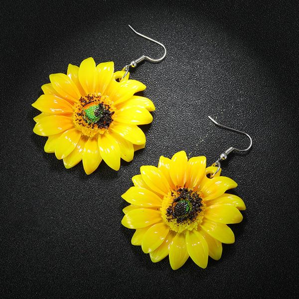 korean fashion cute luxury yellow sunflower earrings resin cabochon earring jewelry accessories for wowen wedding paty earrings, Silver
korean fashion cute luxury yellow sunflower earrings resin cabochon earring jewelry accessories for wowen wedding paty earrings, Silver