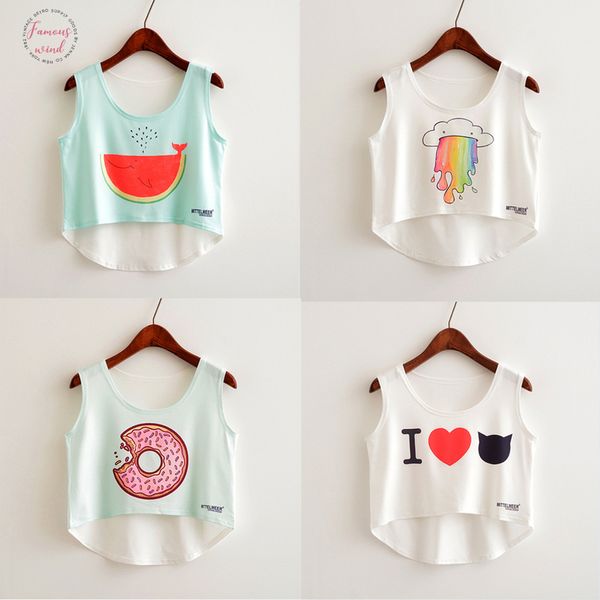 new fashion women crop sleeveless cat panda print summer casual women short cropped polyester vest tank, White
new fashion women crop sleeveless cat panda print summer casual women short cropped polyester vest tank, White