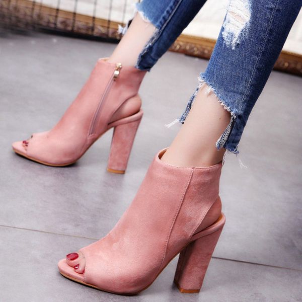 women's boots' women square heel ankle boots for women open peep toe large size 43 ladies ankle boots spring fashion boot summer, Black
women's boots' women square heel ankle boots for women open peep toe large size 43 ladies ankle boots spring fashion boot summer, Black