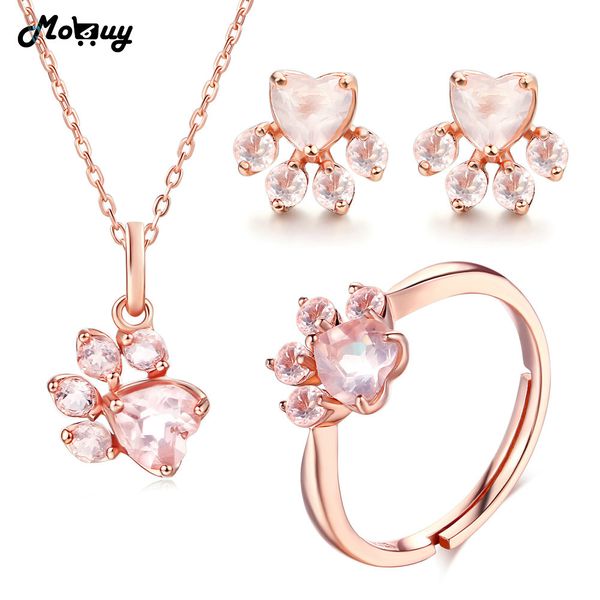 mobuy cute bearfoot natural gemstone pink rose quartz 100% 925 sterling silver 3pcs jewelry sets for women fine jewelry v035-enr, Black
mobuy cute bearfoot natural gemstone pink rose quartz 100% 925 sterling silver 3pcs jewelry sets for women fine jewelry v035-enr, Black